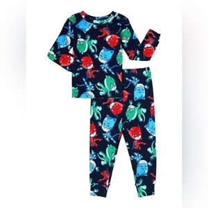 Kids Superhero Pajamas - Blue, Red, Green